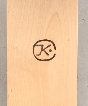 VÄGGHYLLA, "Pilaster", John Kandell, Källemo, brännmärkt, sent 1900-tal.