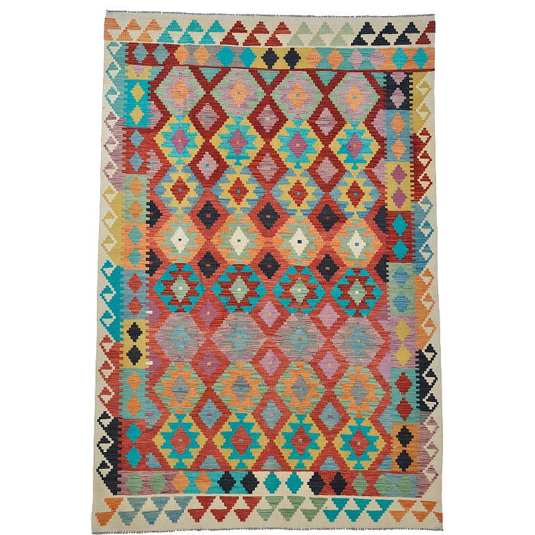 A kilim carpet 300 x 198 cm.