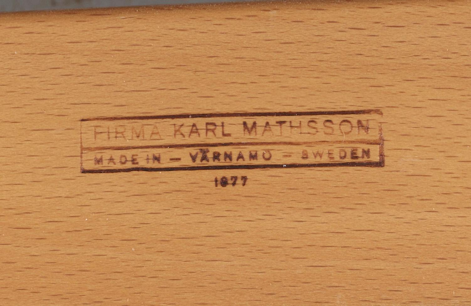 FÅTÖLJ, "Eva" Bruno Mathsson, Firma Karl Mathsson, 1900-talets andra hälft.
