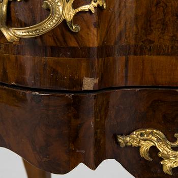 A Rococo chest of drawers, presumably Germany. Latter half of the 18th century.