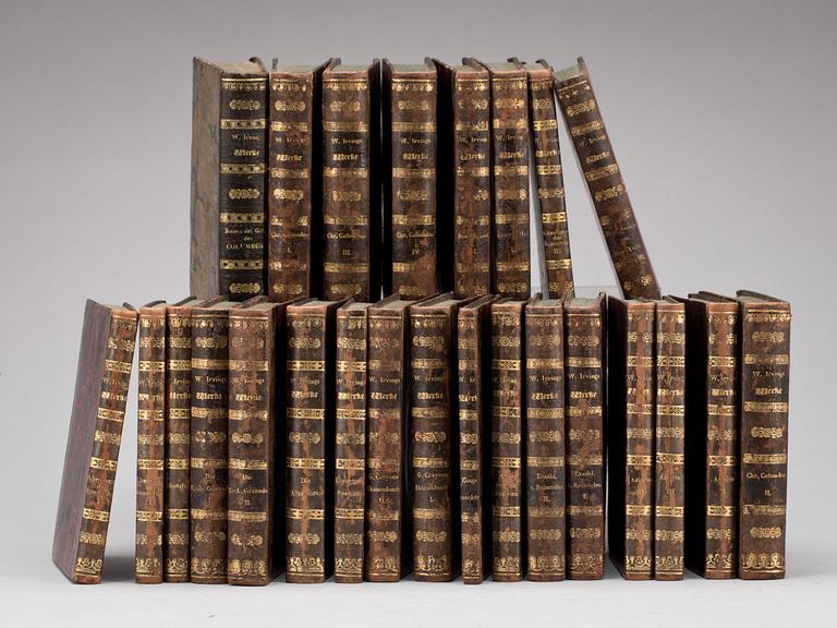 PARTI BÖCKER av Washington Irving. Frankfurt am Main, 1820-30-tal.