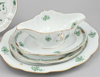 SERVISDELAR, 65 st, porslin, Herend, Ungern, 1900-talets andra hälft.