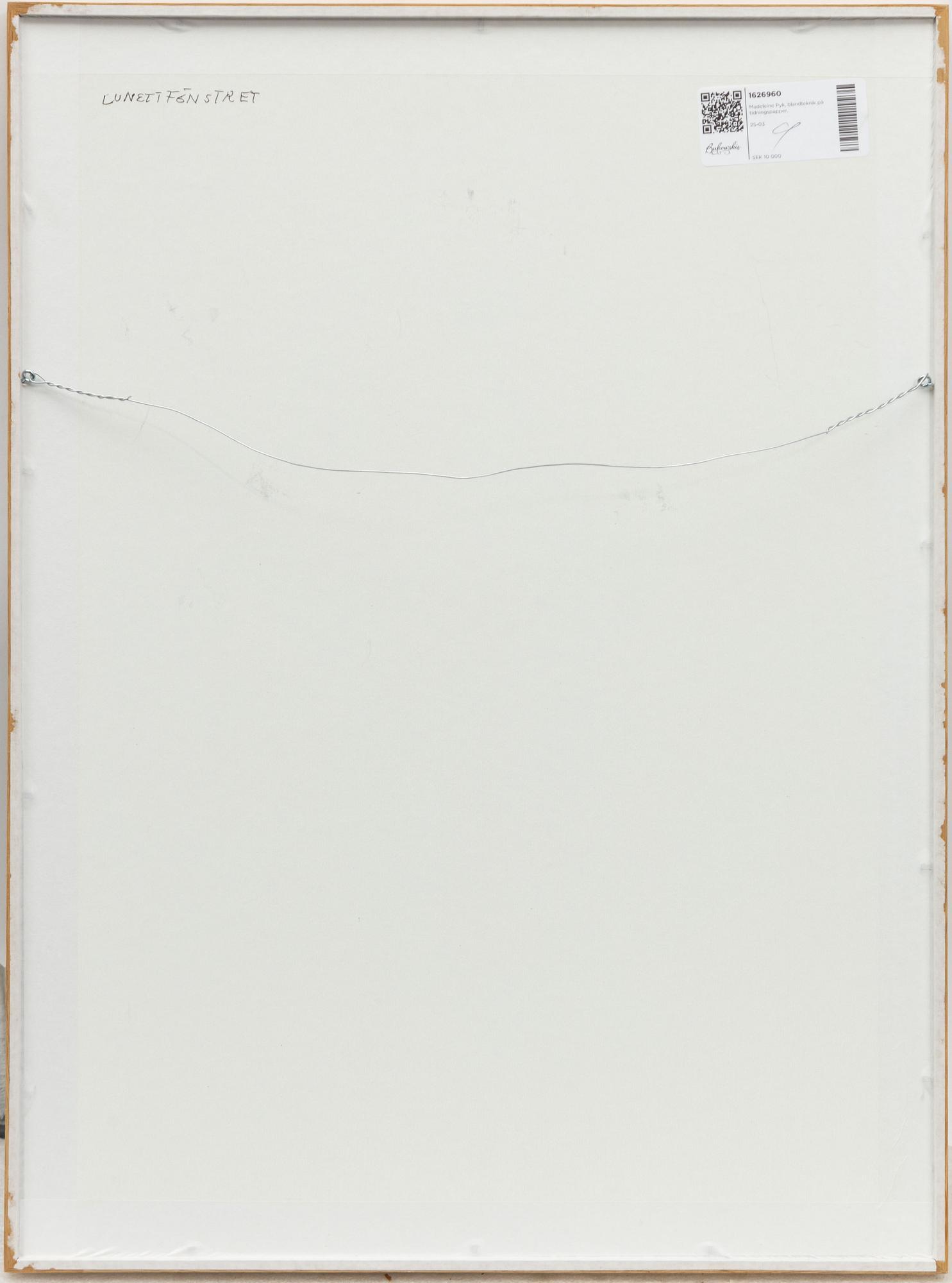 Madeleine Pyk, "Lunettfönstret".