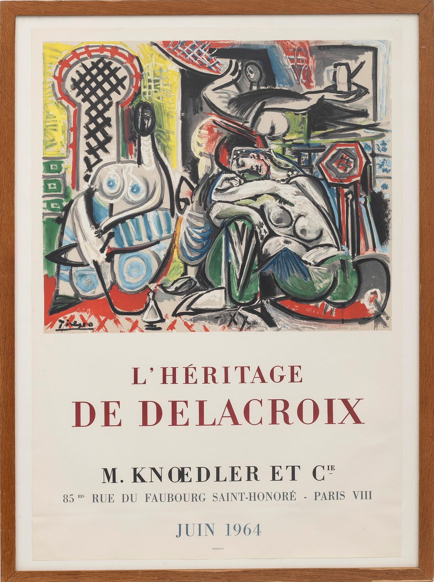 Pablo Picasso, efter, ”L´Heritage de Delacroix" 1964.