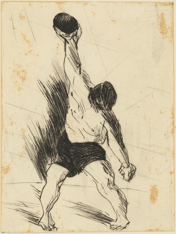 Evert Lundquist, The Weightlifter.