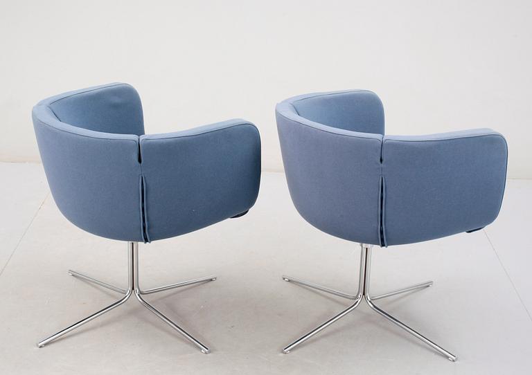 FÅTÖLJER, ett par, "Jelly", Piero Lissoni för Living Divani, Italien 1900/2000-tal.