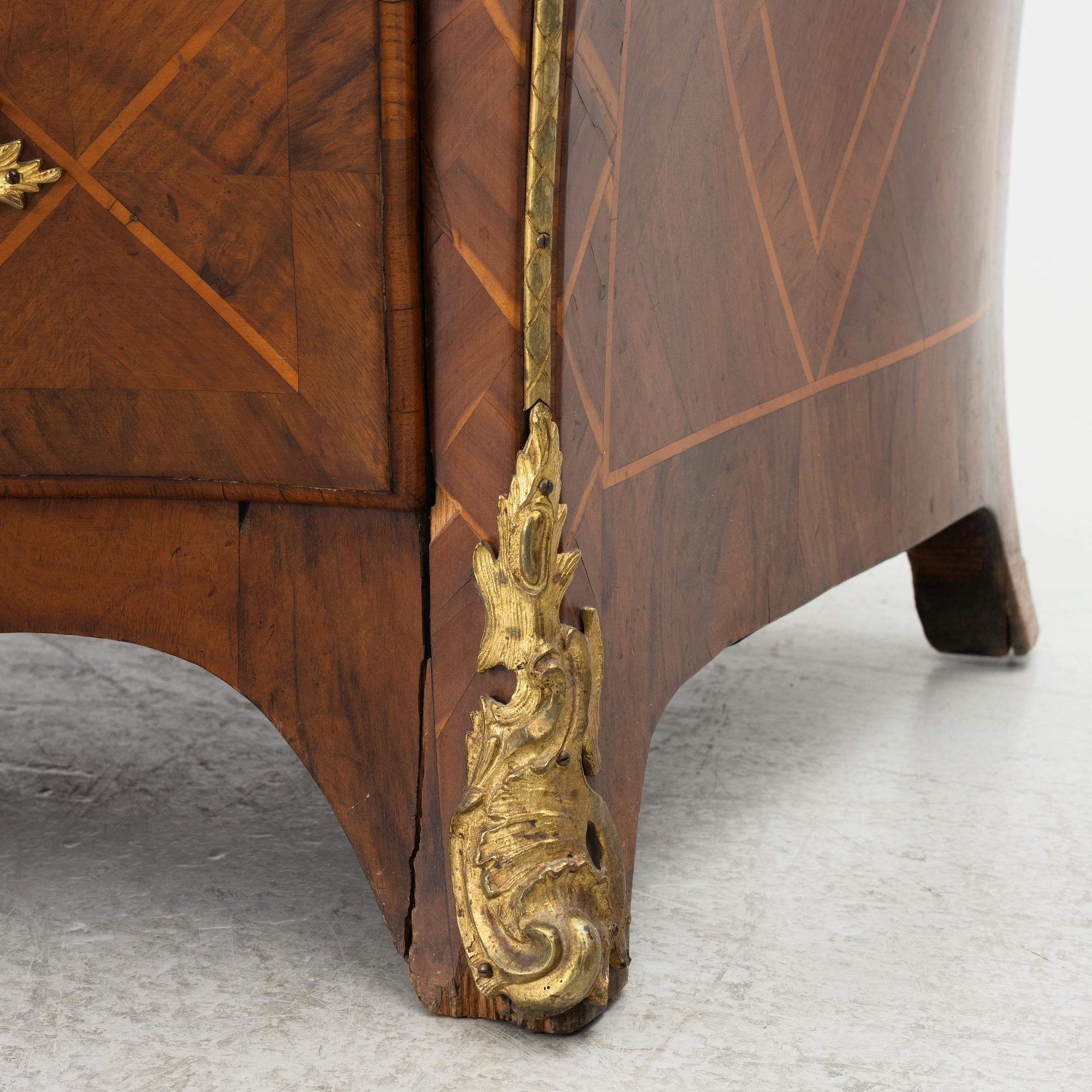 A Rococo dresser, 18th century.