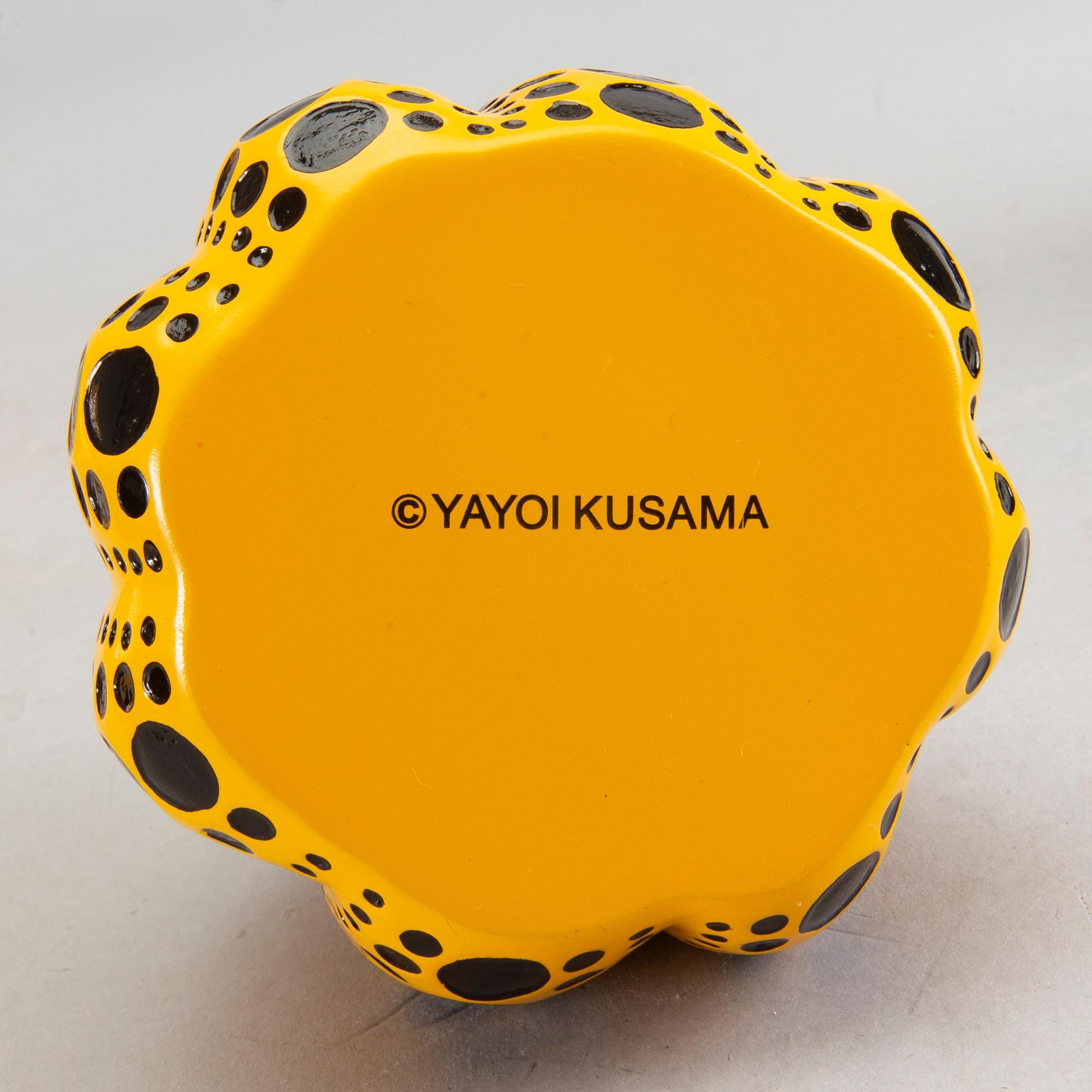 YAYOI KUSAMA, after, multiple, painted cast resin, published by Benesse Holdings, Inc., Naoshima, Japan, 2013.