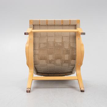Bruno Mathsson, a pir of 'Eva' armchairs, Dux, late 20th century.
