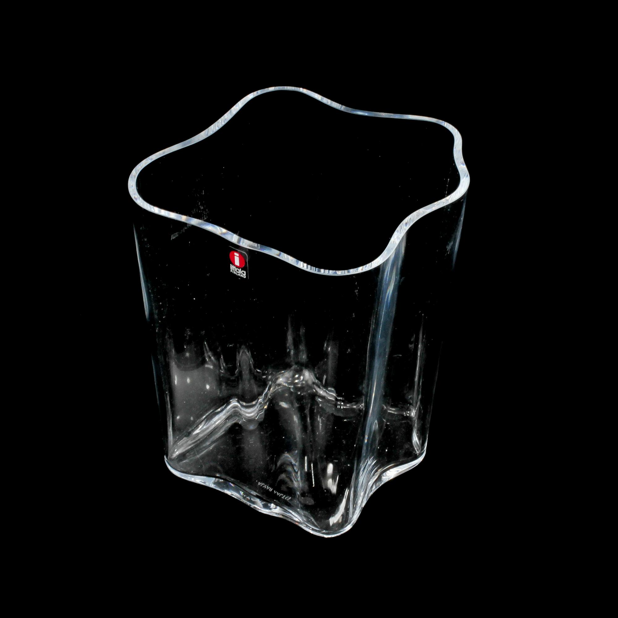 VAS, glas, Alvar Aalto, Iittala, märkt Alvar Aalto.