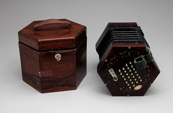 CONCERTINA, C. Wheatstone, London, England 1851.