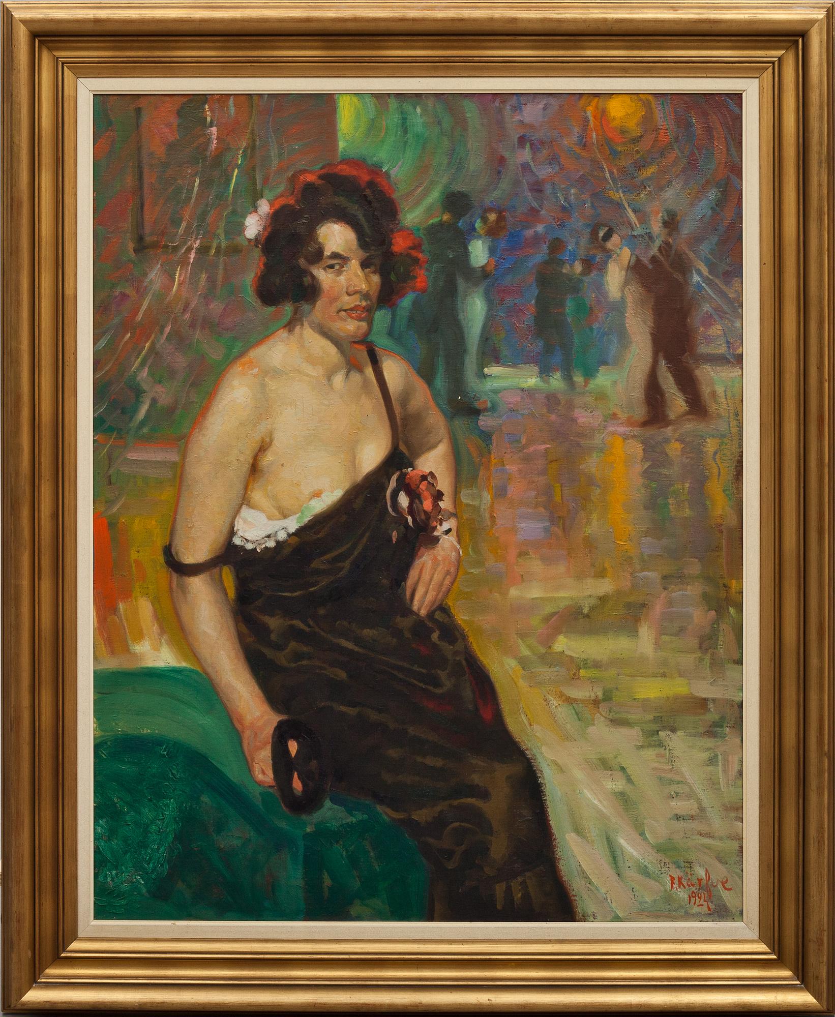 FRITZ KÄRFVE, olja på duk, sign o dat 1924.