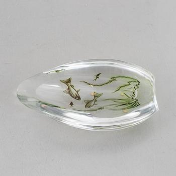 Edward Hald, a glass dish, Orrefors.