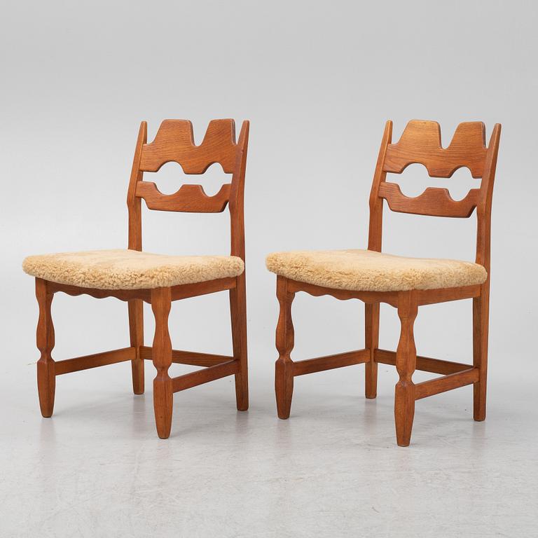 Henning Kjærnulf, stolar 6 st, "Razorblade", Nyrups möbelfabrik, Danmark, 1960-tal.