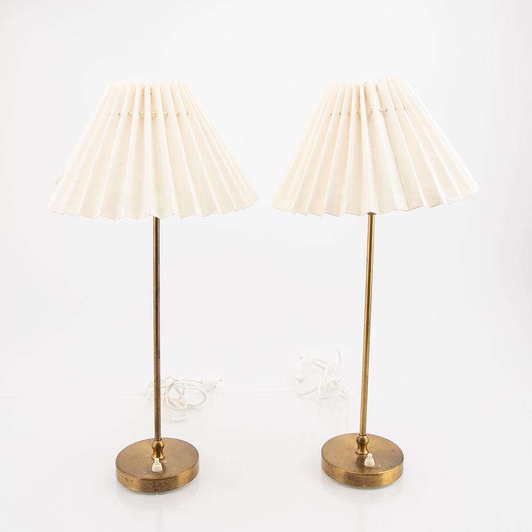 Josef Frank, a pair of brass table lamps model 2332.