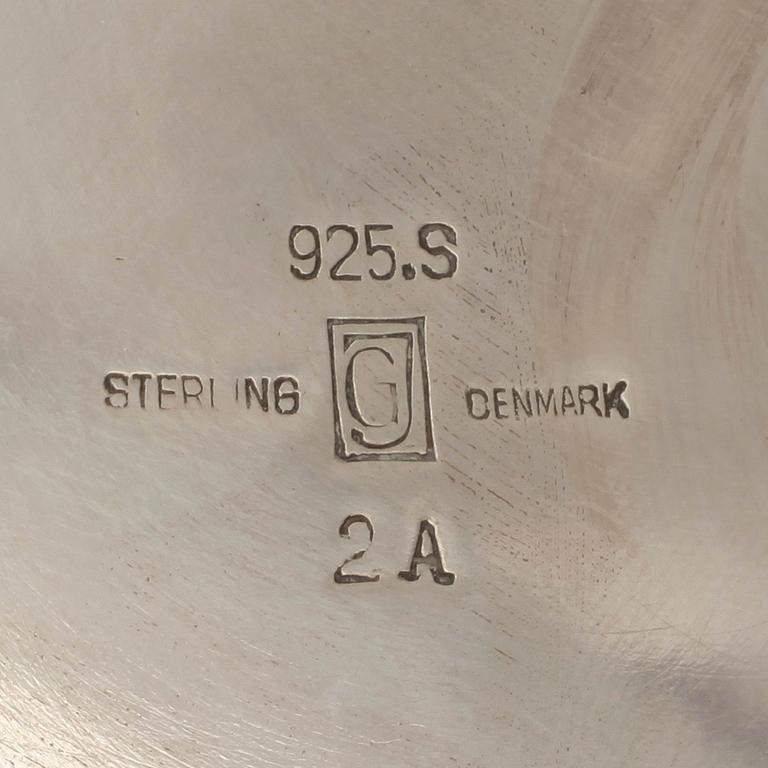 GEORG JENSEN, fat "Magnolia/Blossom", Köpenhamn 1933-44, sterling. Design nr 2A.