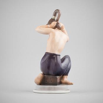 FIGURIN, porslin. Dahl Jensen, Danmark.
