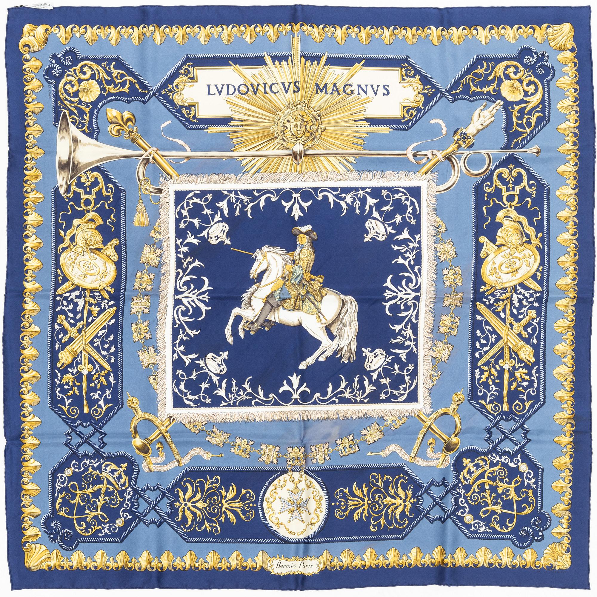 Hermès, scarf, "Ludovicus Magnus".