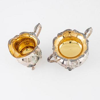A three-piece silver coffee set, Kultakeskus, Hämeenlinna, 1975.