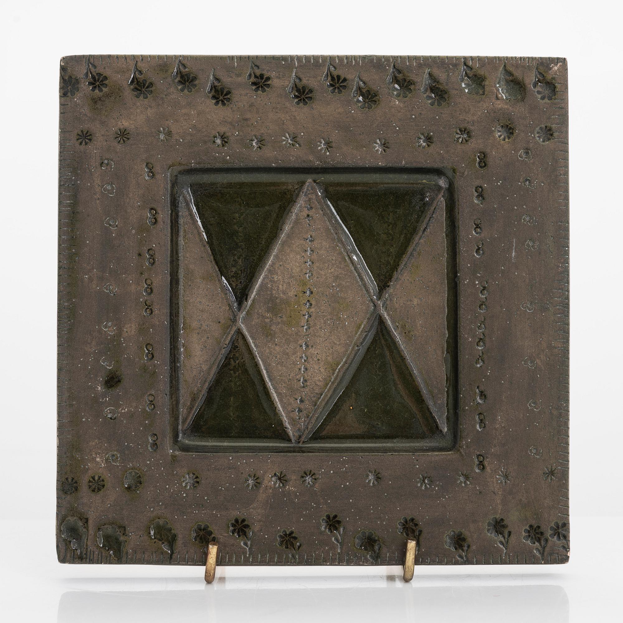 Rut Bryk, relief, stengods signerad BRYK.