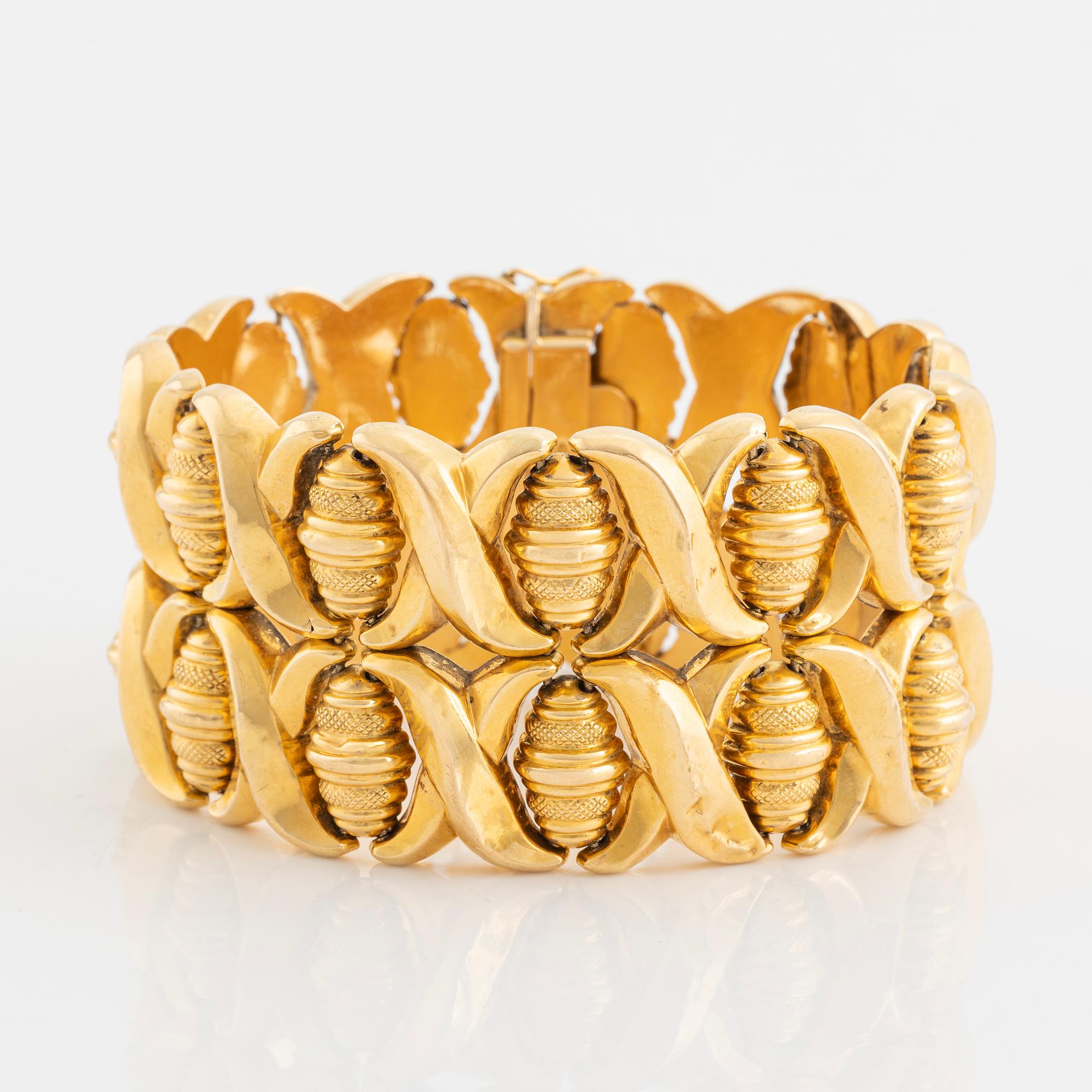 Bracelet, 18K gold, Italian mark.