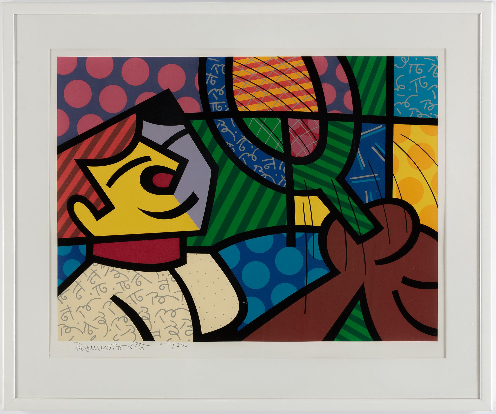 ROMERO BRITTO, serigrafi, 1984. signerad med blyerts och numrerad 241/300.