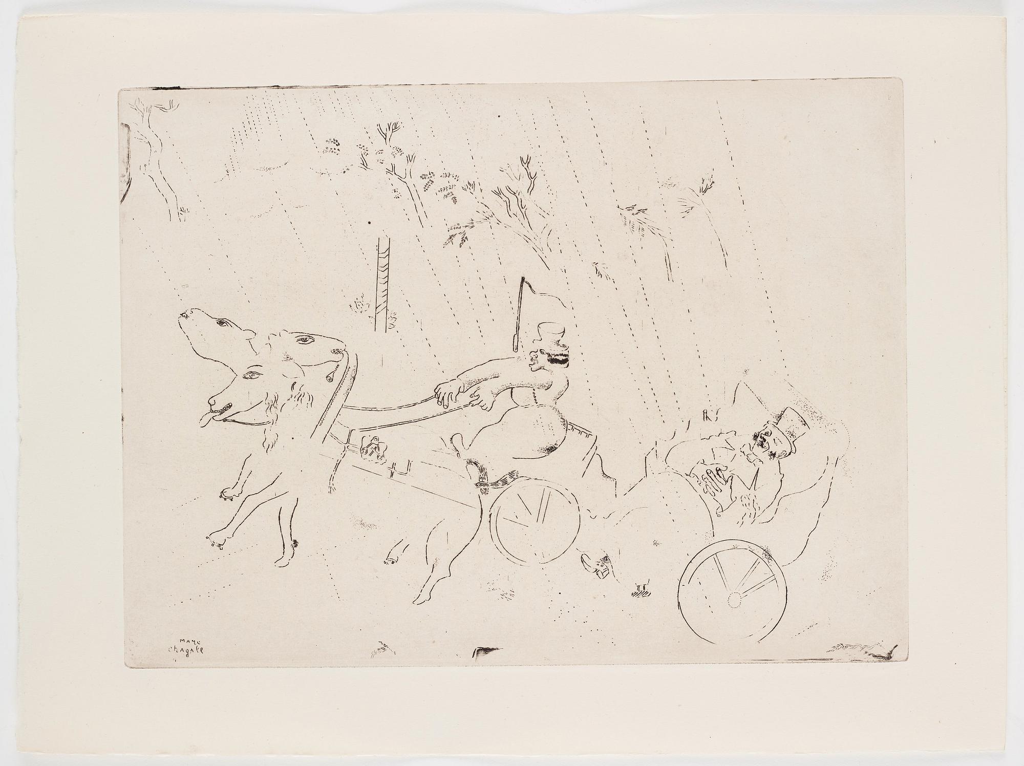 MARC CHAGALL, 71 st etsningar ur upplagan om 285 exemplar på Arches/MBM/J. Perrigot-papper, 1923-1948.