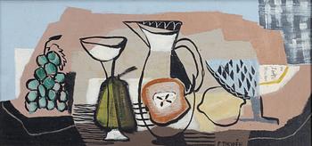 Esaias Thorén, "Stilleben med kanna och druvor".