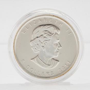 10 pcs 1 oz coins 999 silver.