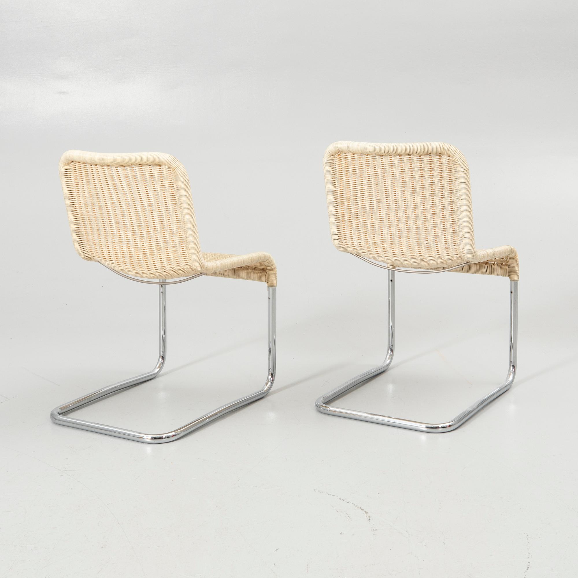 A. Lorenz, chairs, 8, Tecta, second half of the 20th century.
