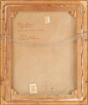 AXEL SPARRE, 2 st, olja på duk, var av den ena signerad.