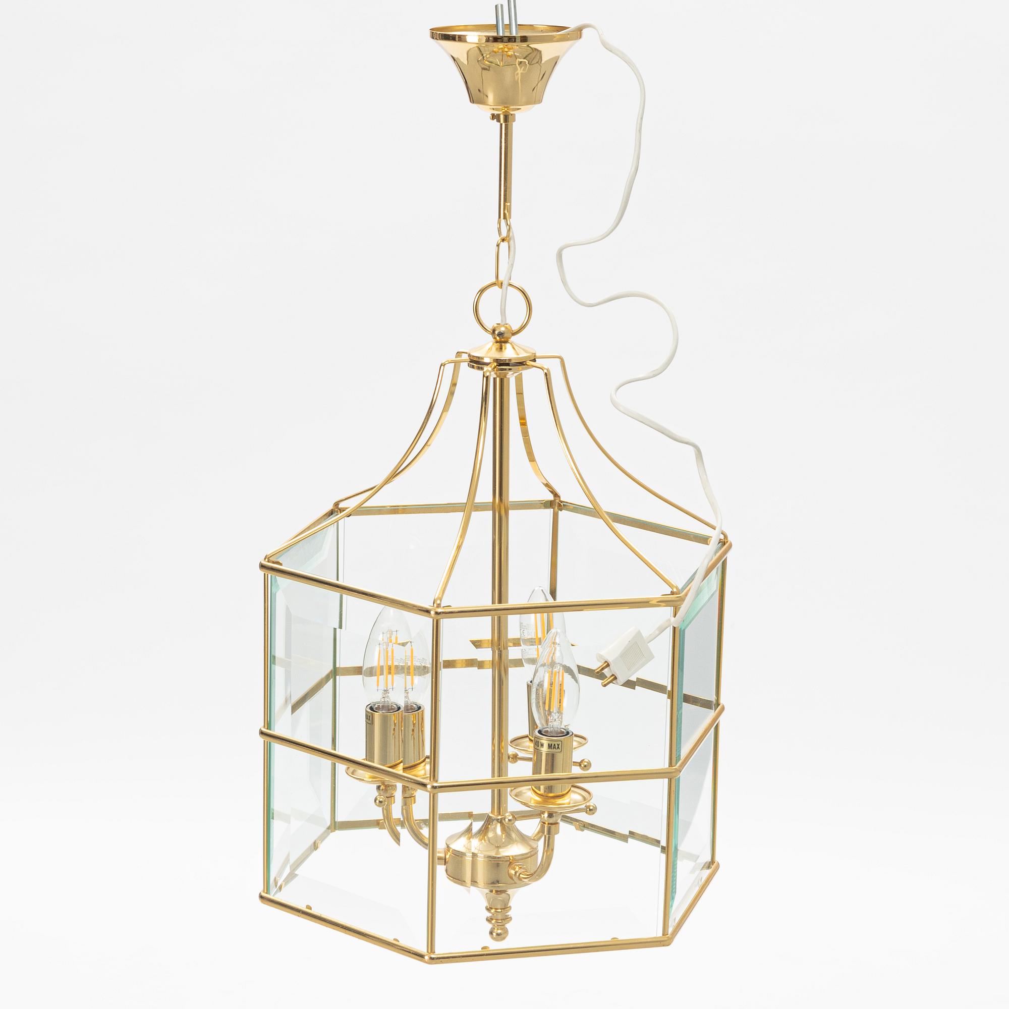 Ceiling lantern. Second half of the 20th century.