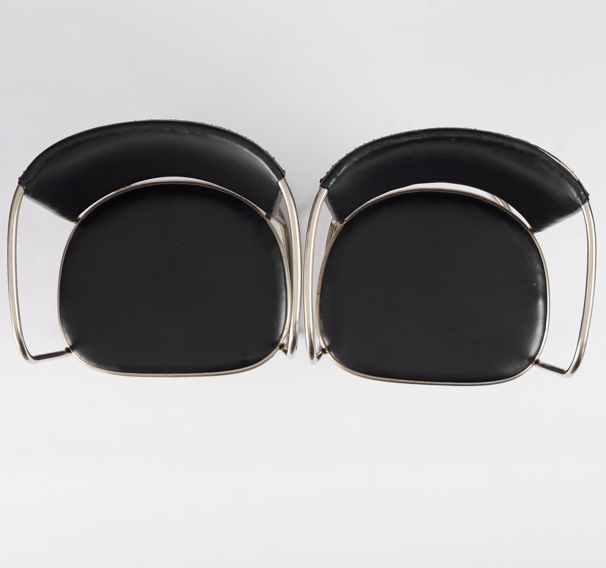 Axel Einar Hjorth, a rare pair of armchairs, Nordiska Kompaniet, 1930.