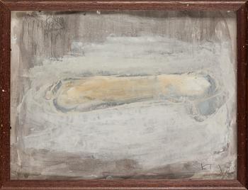 Kain Tapper, gouache and mixed media, signed and dated -95.