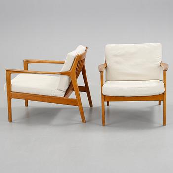 FÅTÖLJER, ett par, "USA 75", Folke Ohlsson, Dux, 1900-talets andra hälft.