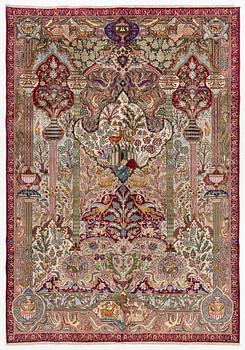 A Kashmar carpet, c. 347 x 242 cm.