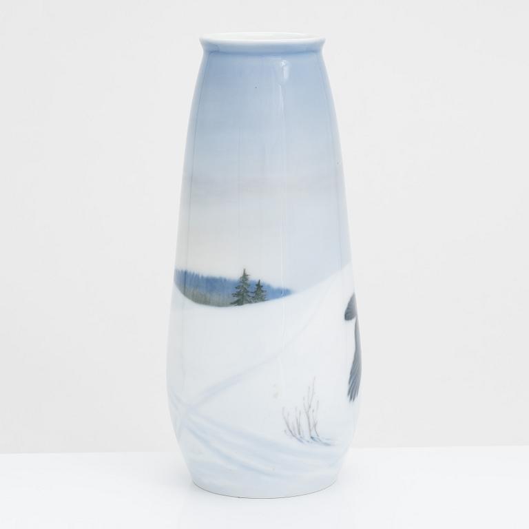 An early 20th-century Royal Copenhagen porcelain vase, Denmark.