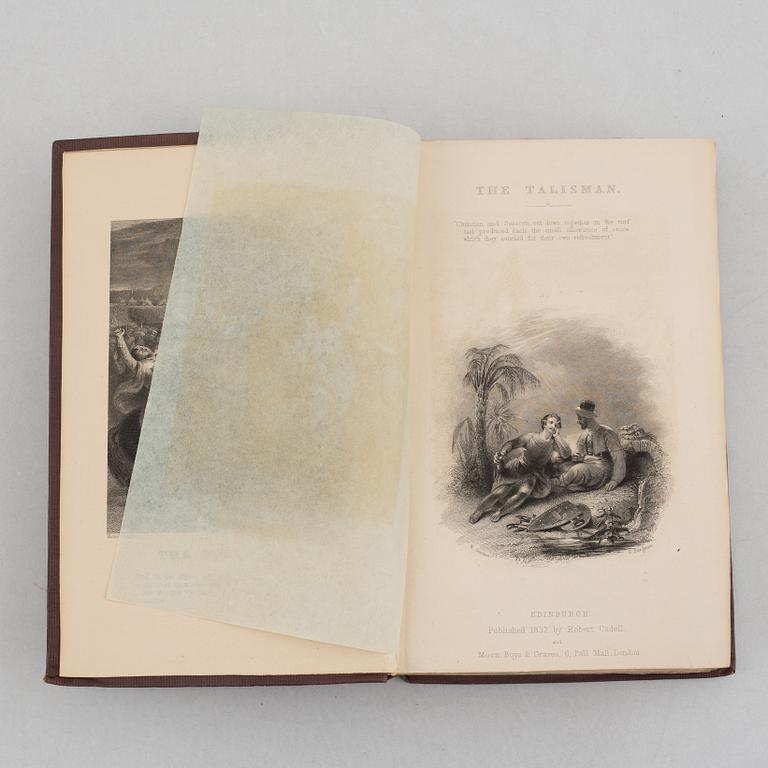 SIR WALTER SCOTT, 35 volymer. The Waverly Novels. Published 1831 by Robert Cadell. Printed by Ballantyne and Co.