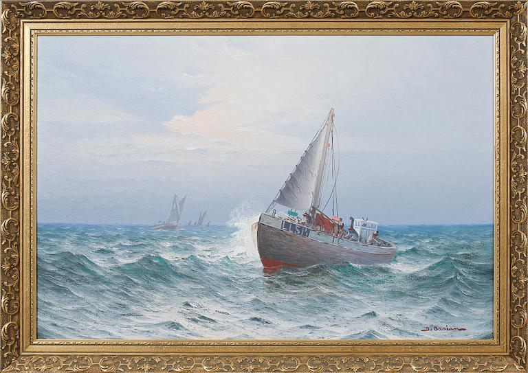 JOHAN OSSIAN-ANDERSSON, olja på duk, signerad.