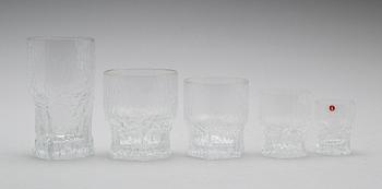 Iittala · GLASSERVIS, 58 delar, "Aslak", Tapio Wirkkala, Iittala.