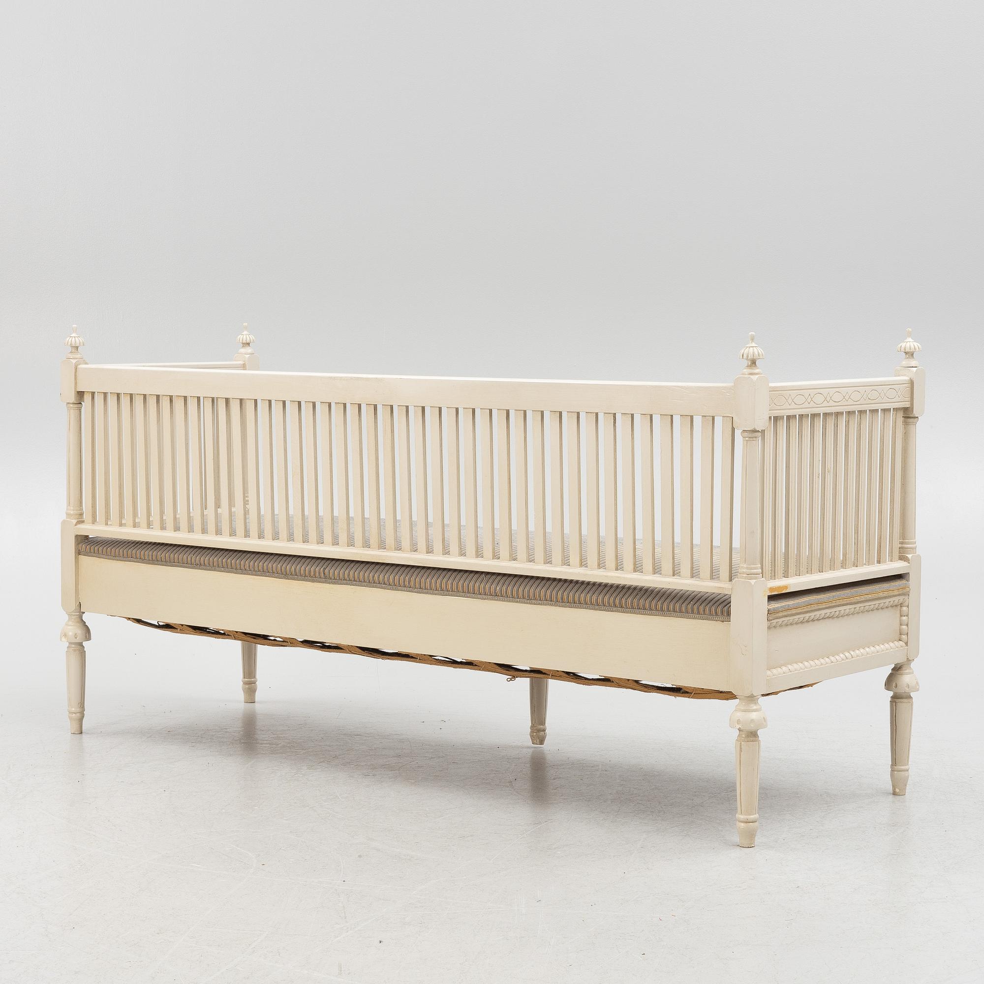 Soffa, 1800-talets senare del. Gustaviansk stil.