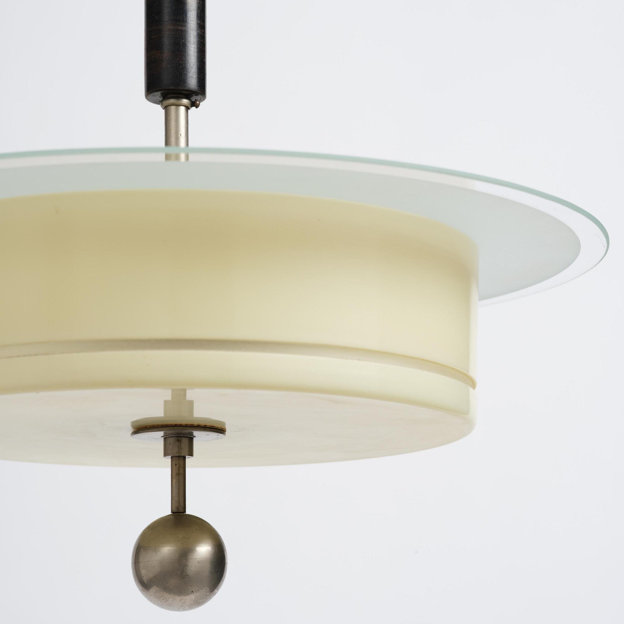 Harald Notini, a ceiling lamp model "10451", Arvid Böhlmarks Lampfabrik, Stockholm, 1930s.