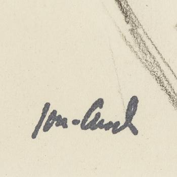 JOHN JON-AND, pencil on paper. Signed with stamp.
