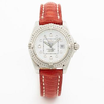 Breitling, Cockpit Lady, "MOP diamond dial", wristwatch, 31.8 mm.
