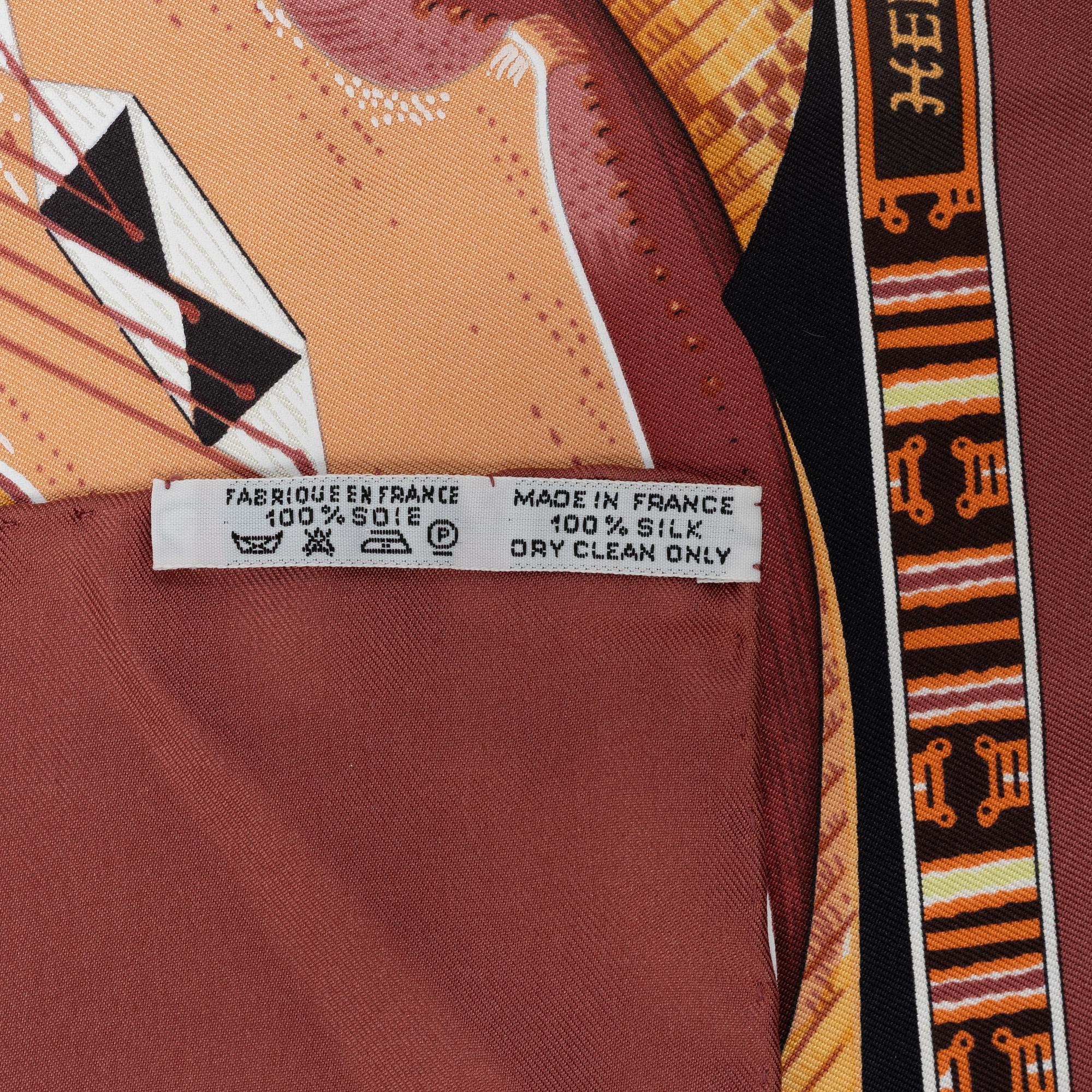 Hermès, scarf "Au Son du Tam-Tam".
