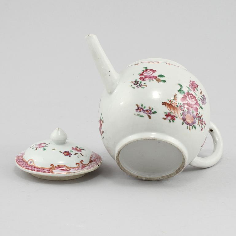 TEKANNA, porslin, Kina, 1700-tal.