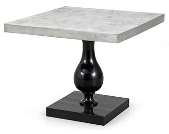 306. An Uno Åhrén and Tyra Lundgren engraved pewter top table, Svenskt Tenn 1928.