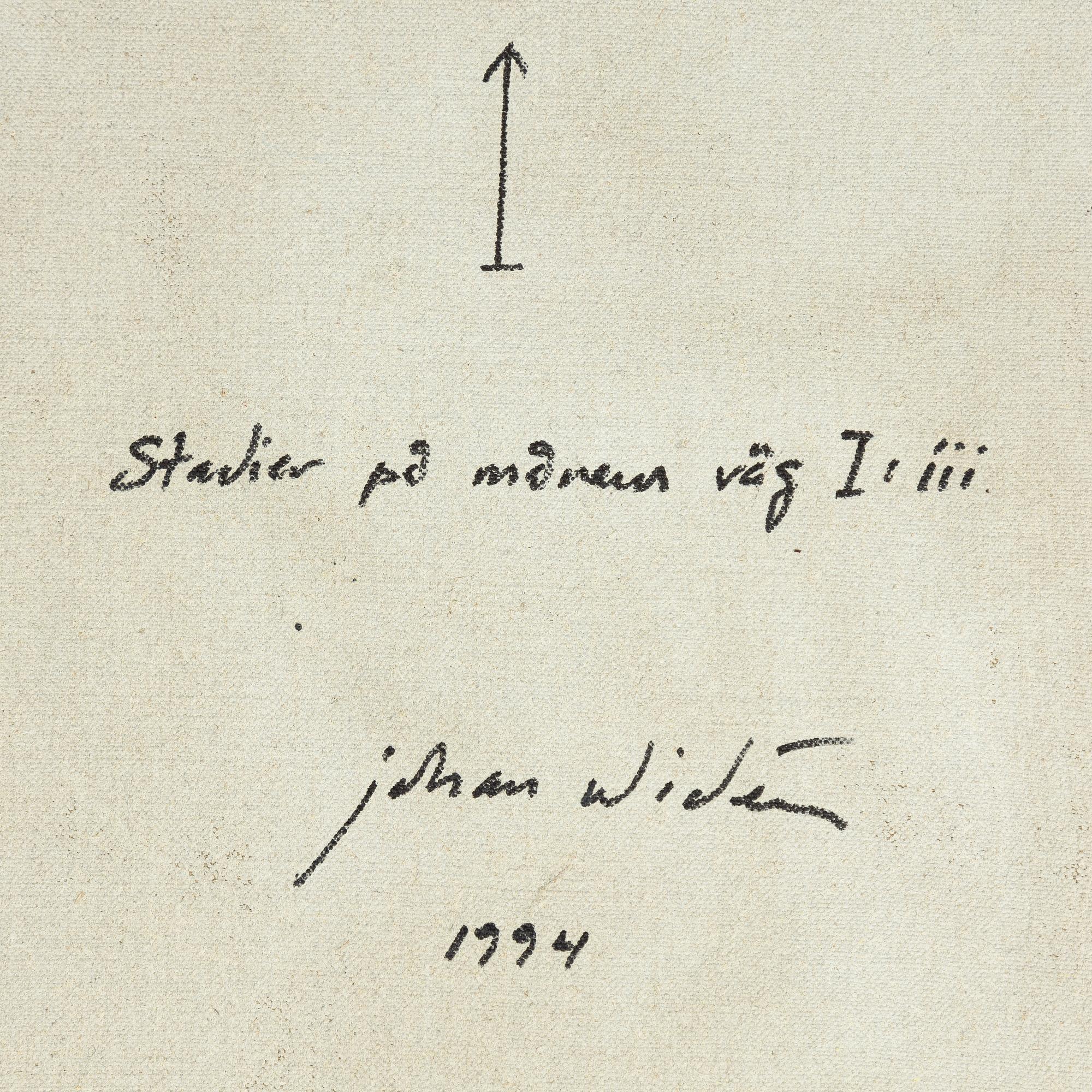 Johan Widén, "Studier på månens väg I-III".