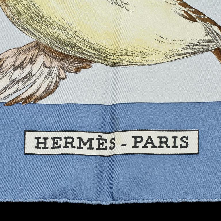 SCARF, siden, "Sauvagine de Vol", design Carl de Percevaux, Hermès, Paris.
