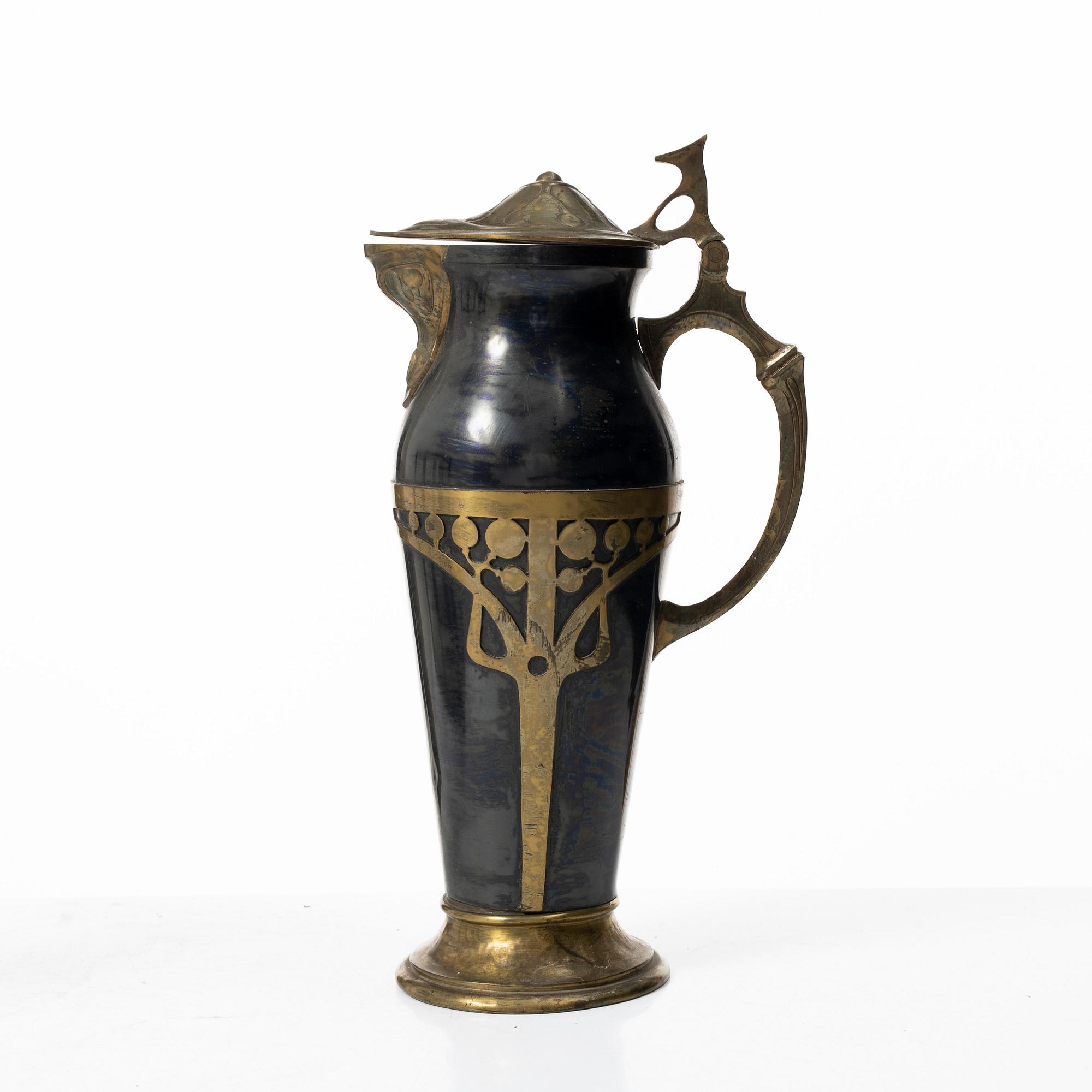 An Art Nouveau pitcher, early 20th century.
